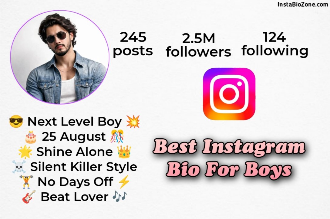 1230+ Best Instagram Bio For Boys | VIP, Stylish, Royal & Attitude bio