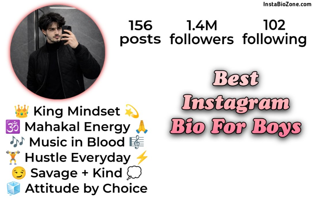 Best Instagram Bio For Boys