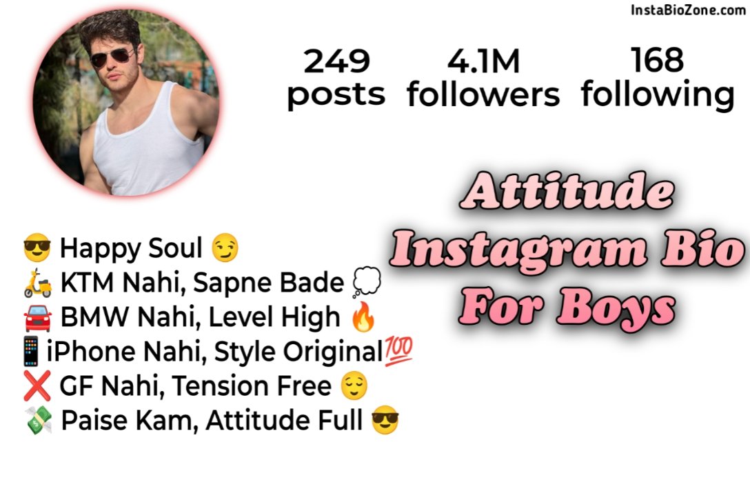 Attitude Instagram Bio For Boys