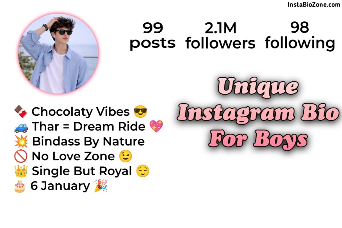 Unique Instagram Bio For Boys