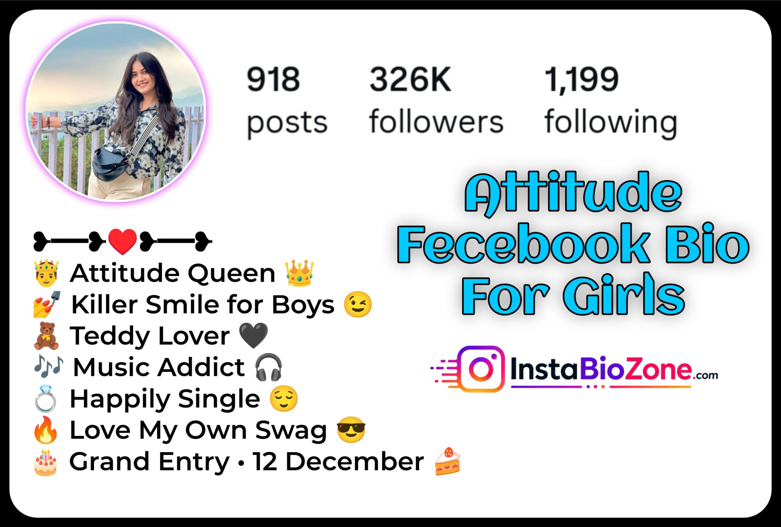 Attitude Fecebook Bio For Girls