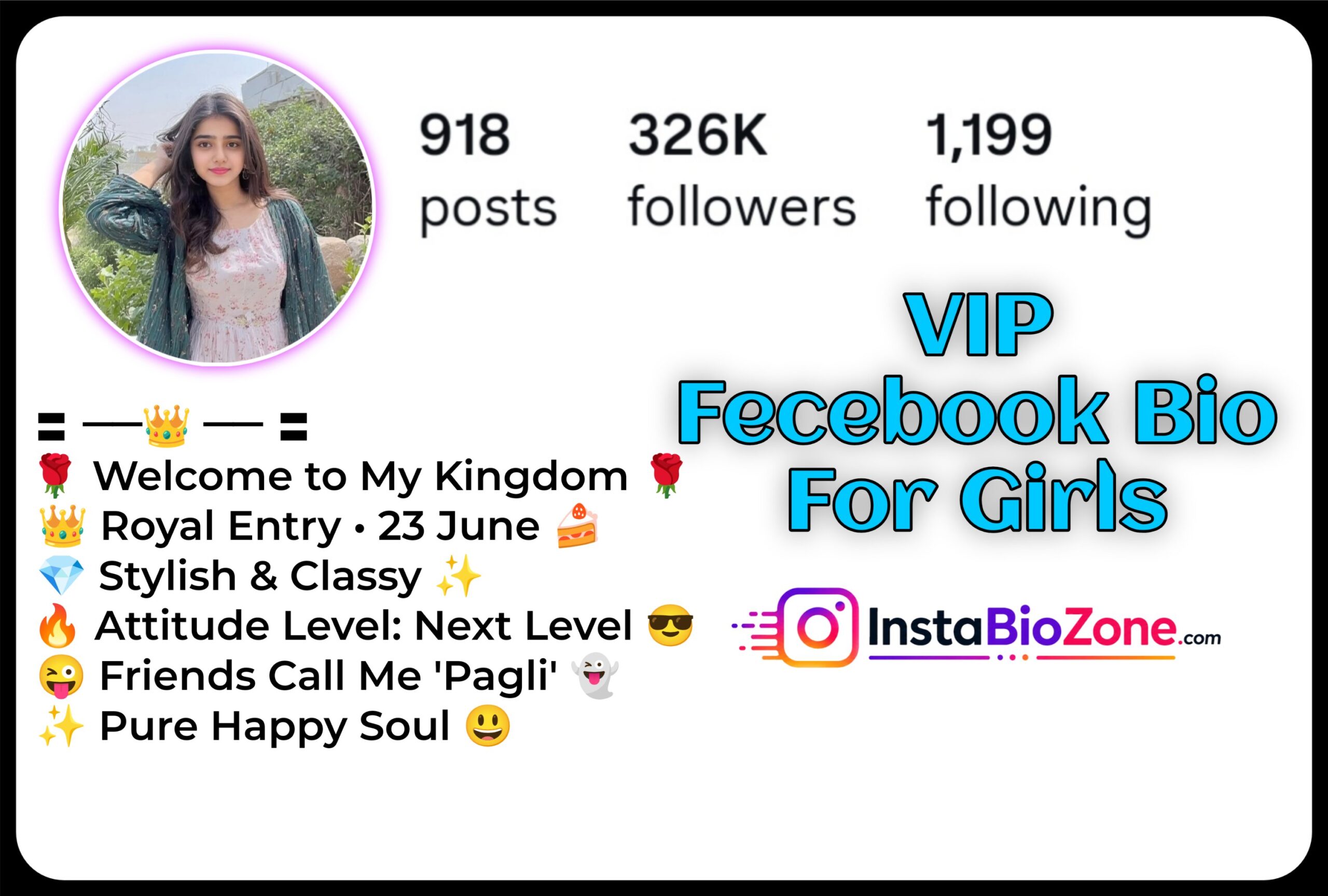 VIP Fecebook Bio For Girls