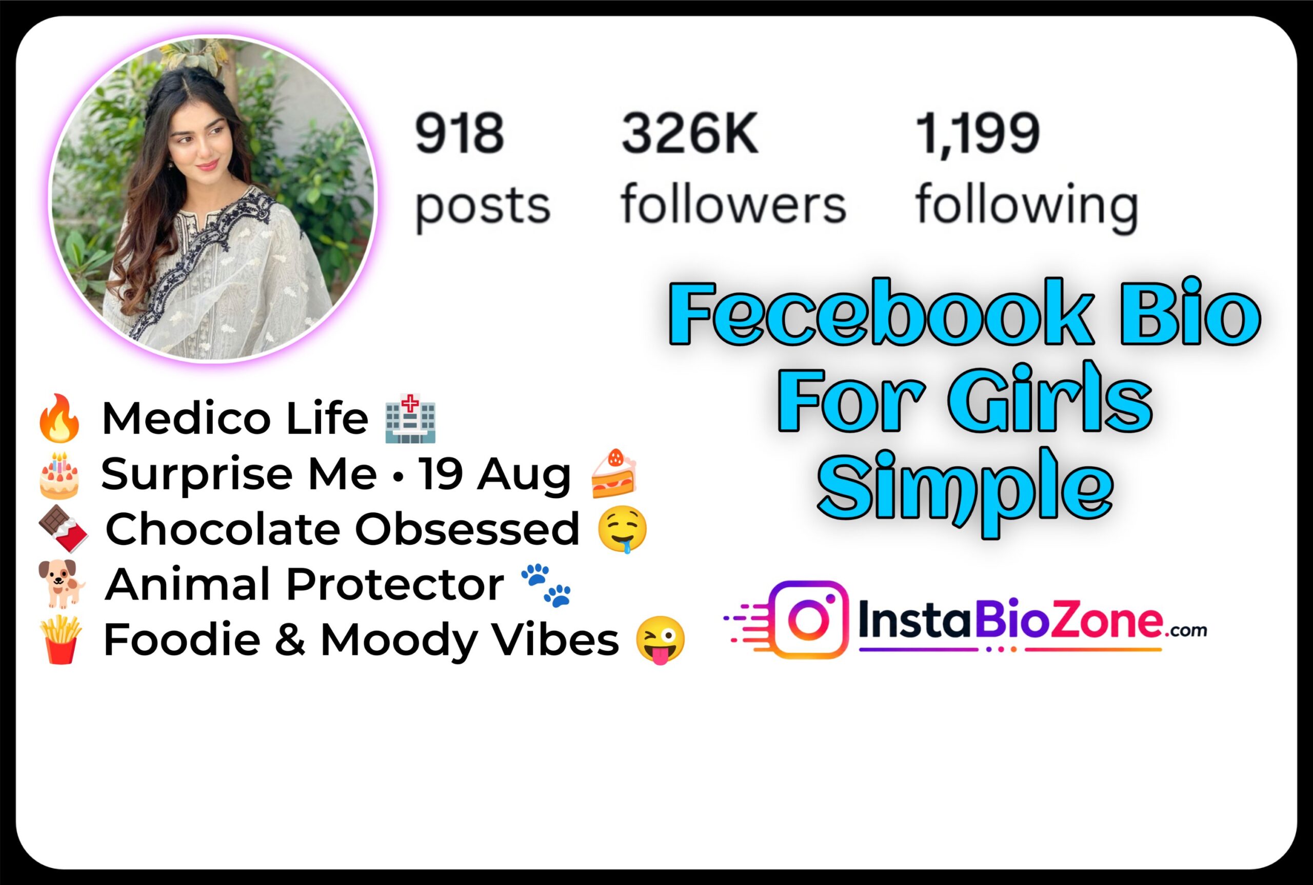 Fecebook Bio For Girls Simple