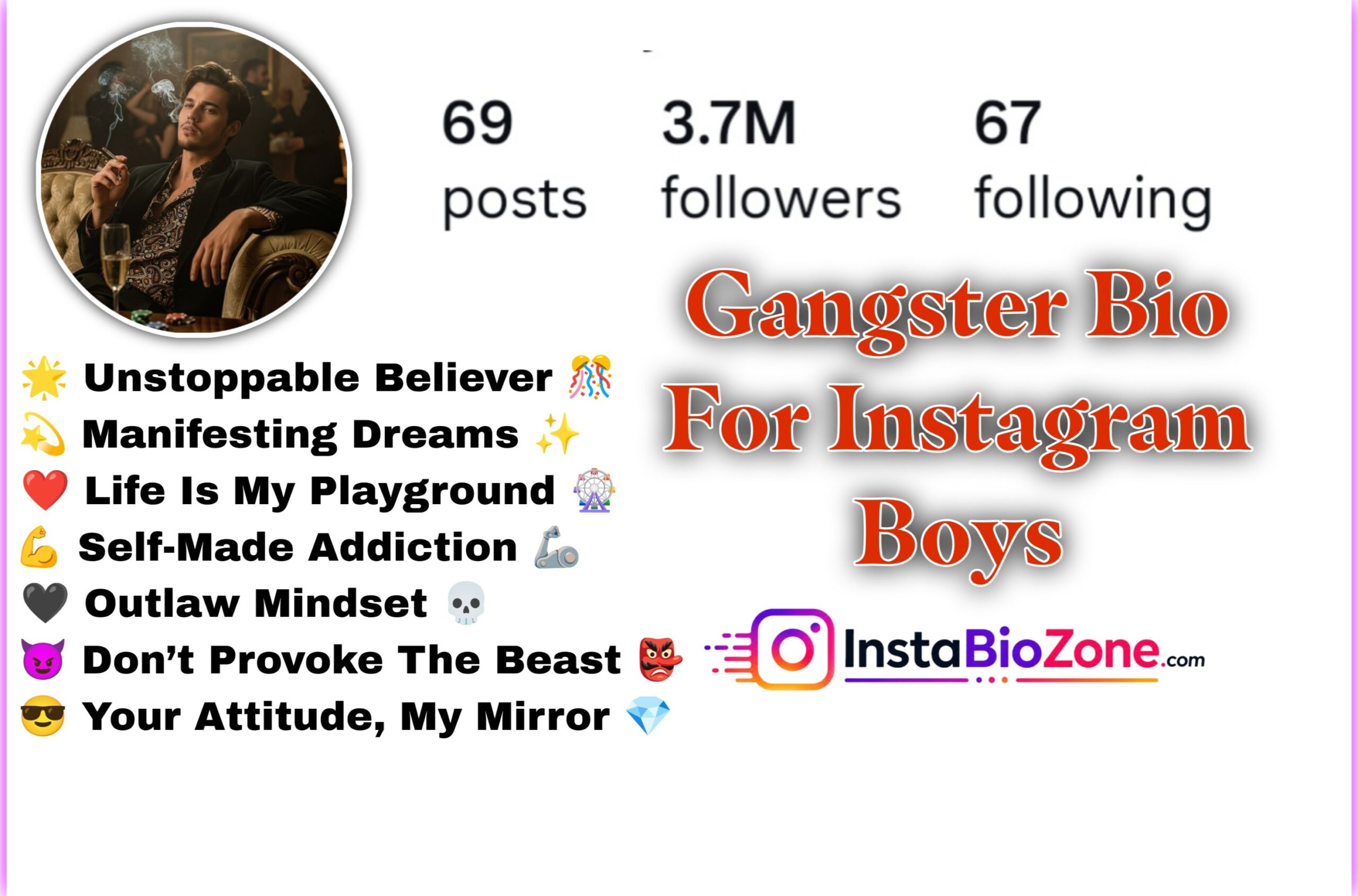 Gangster Bio For Instagram Boys