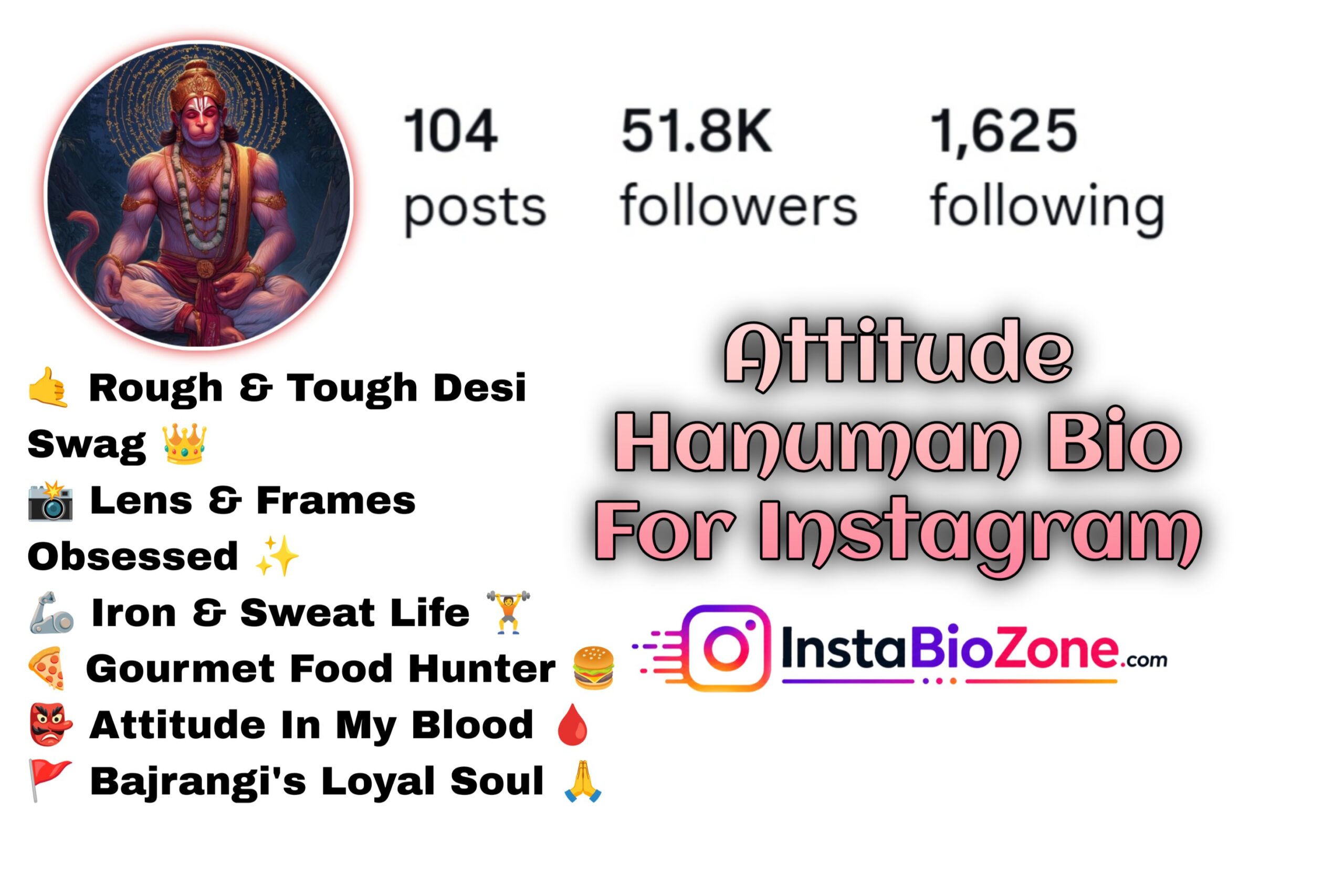 Attitude Hanuman Bio For Instagram