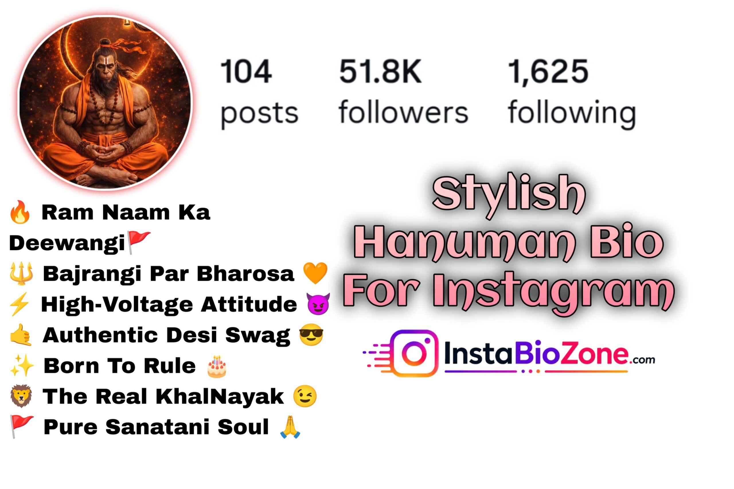 Stylish Hanuman Bio For Instagram