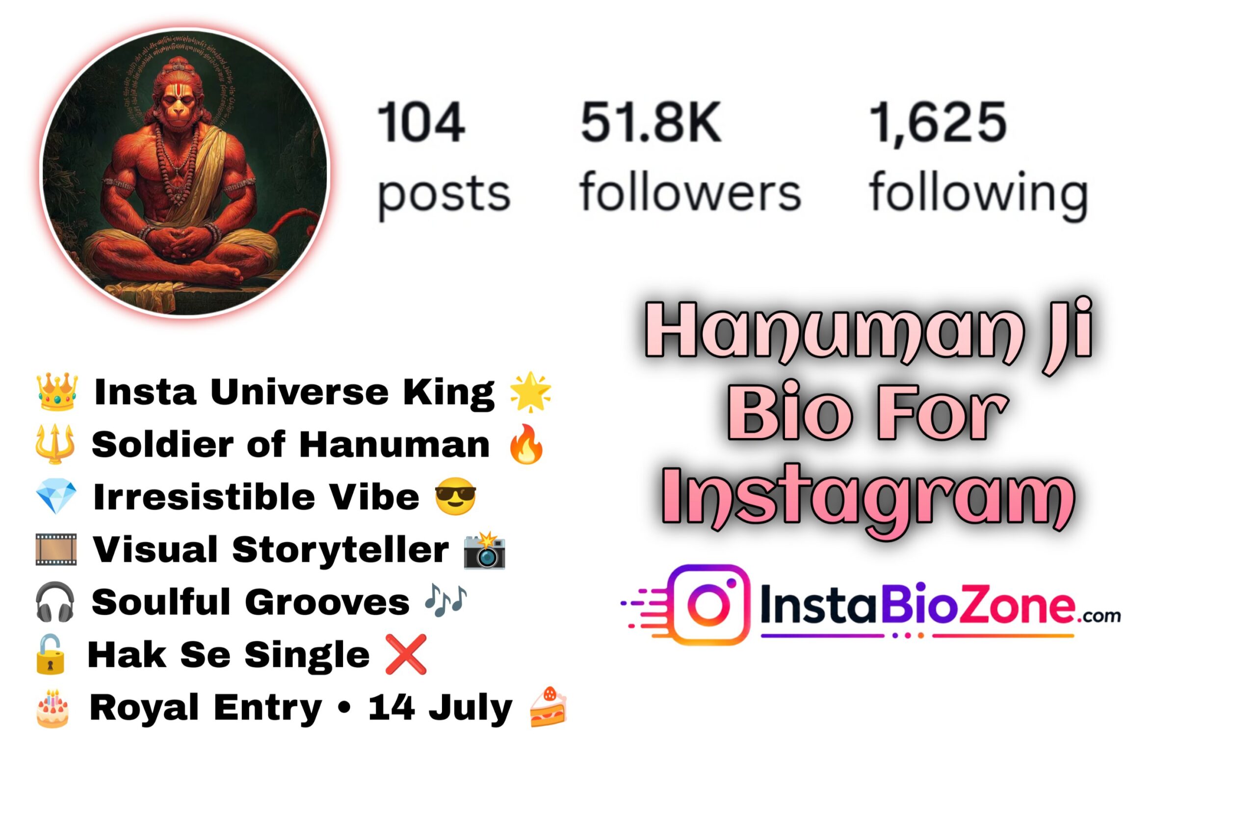 Hanuman Ji Bio For Instagram