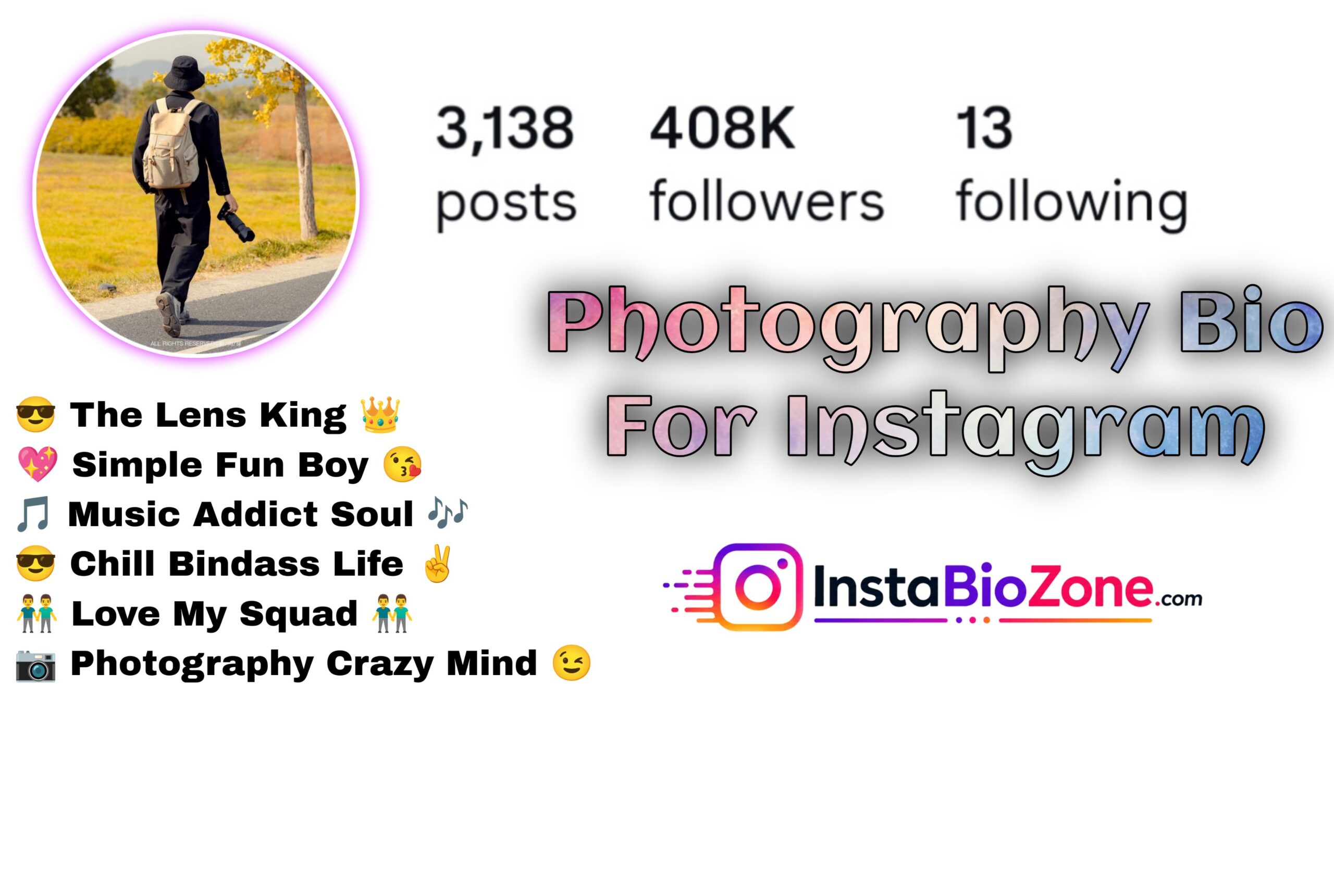 Photography Bio For Instagram