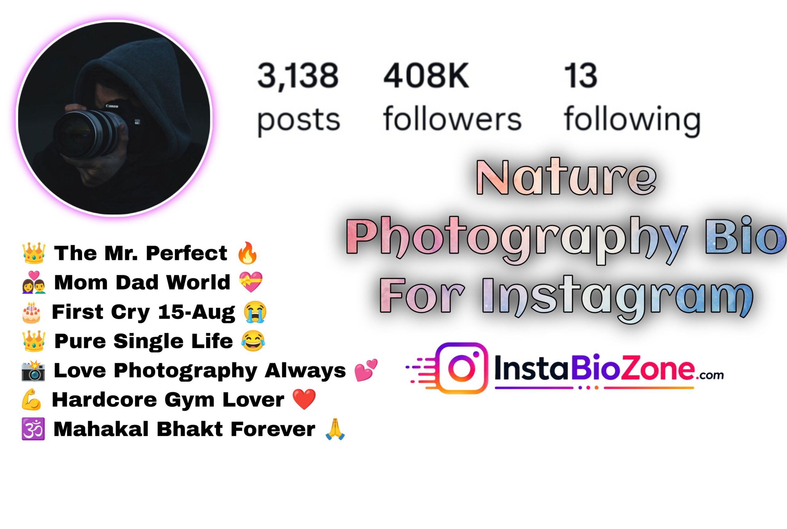 Nature Photography Bio For Instagram