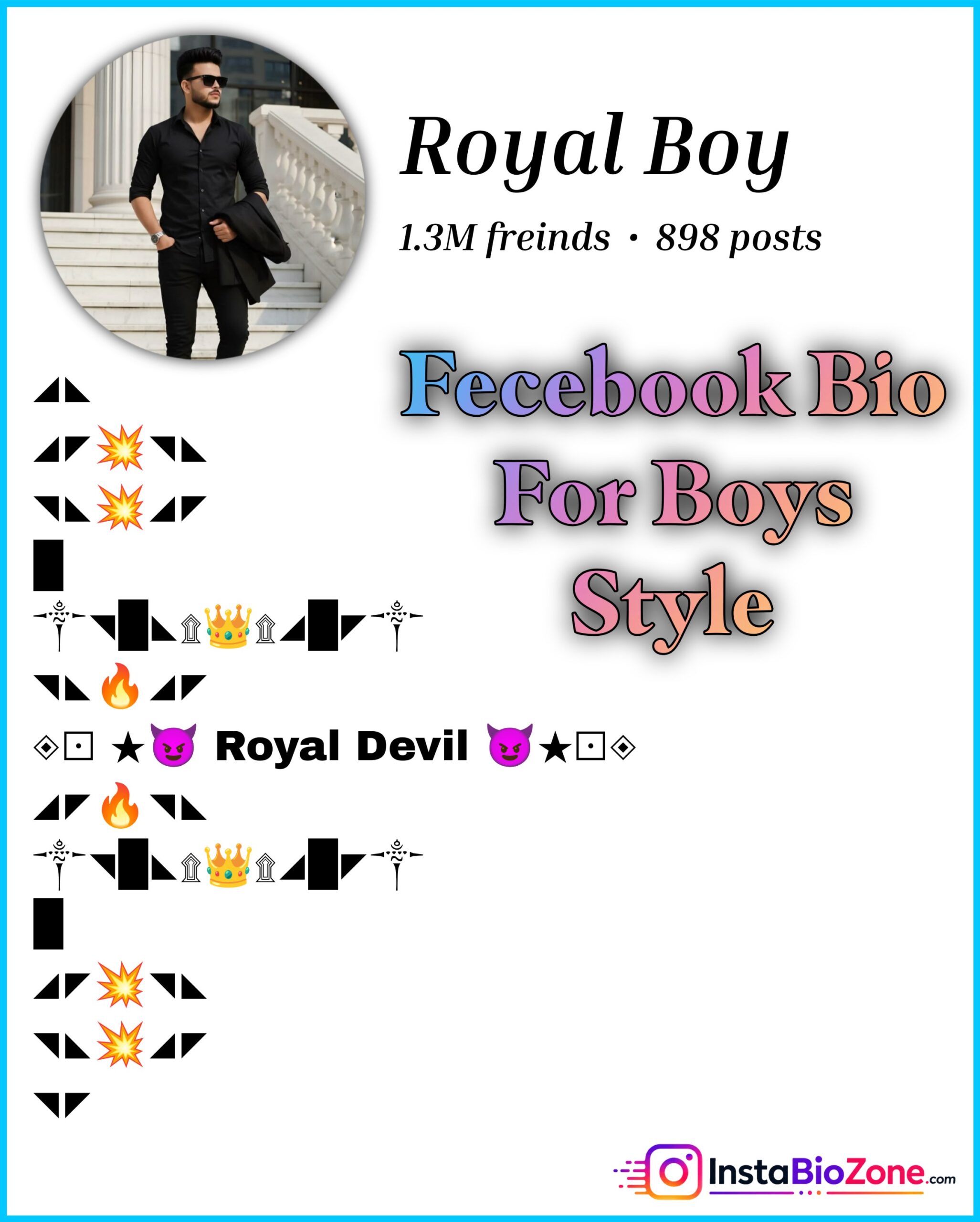 Fecebook Bio For Boys Style