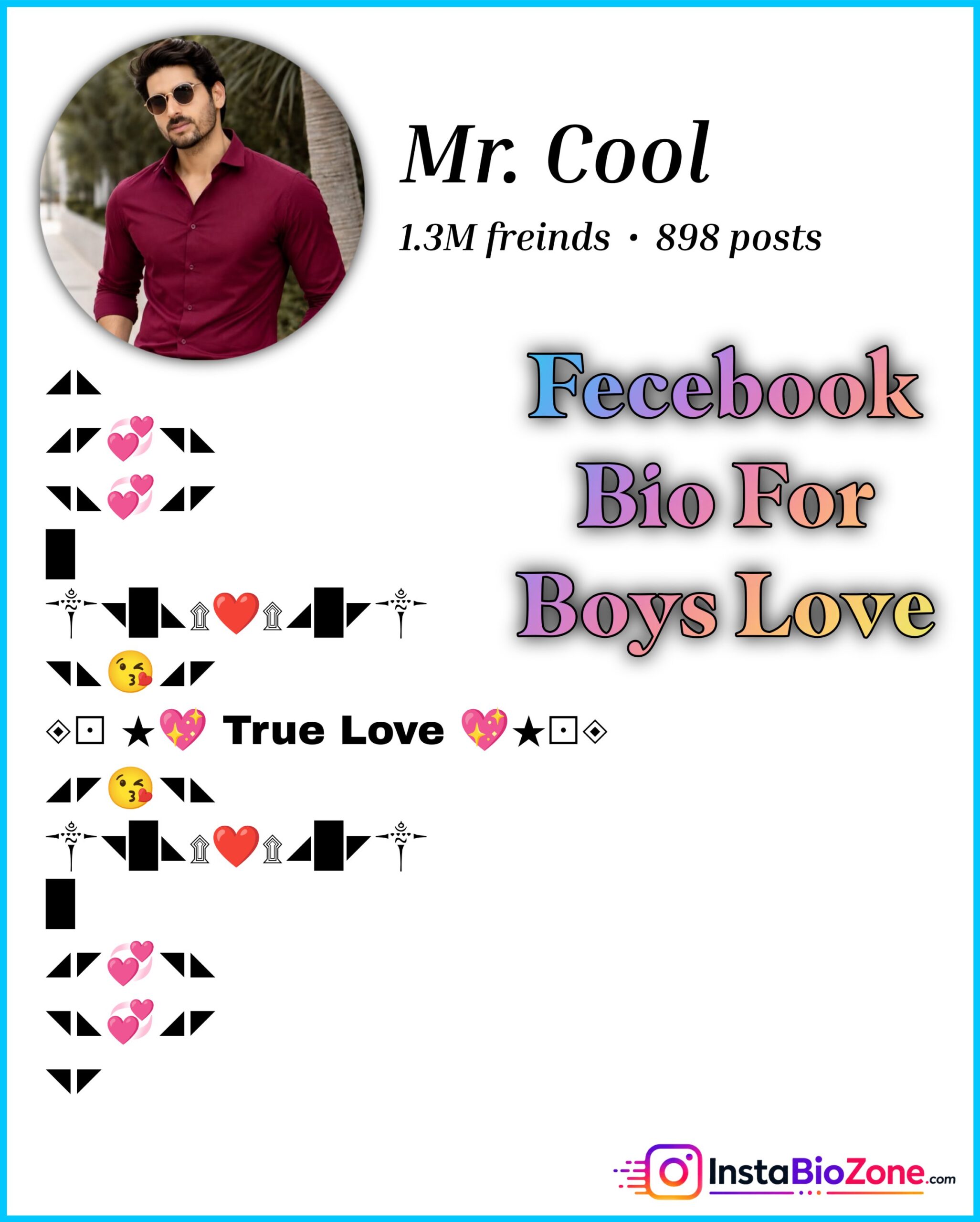 Fecebook Bio For Boys Love