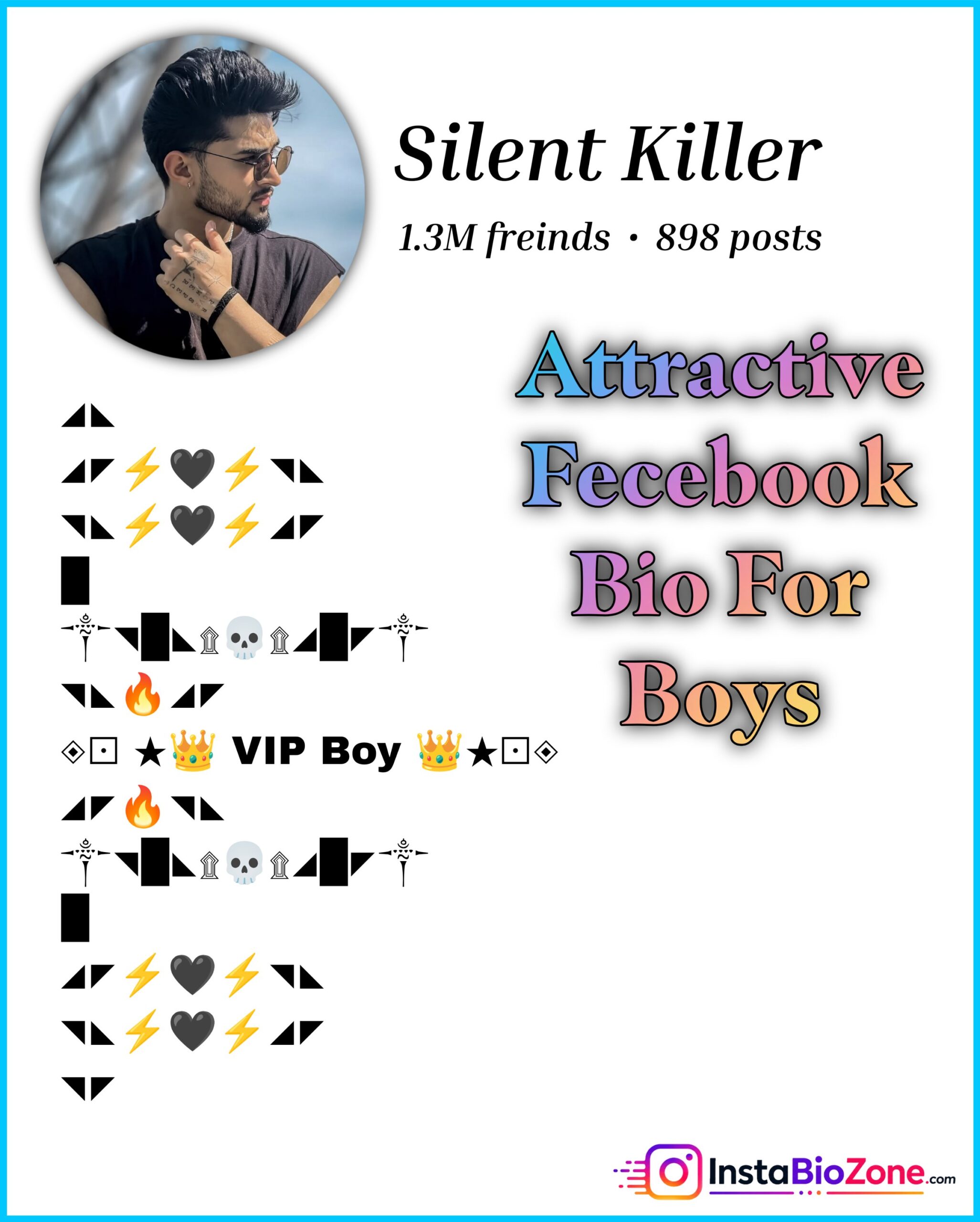 Attractive Fecebook Bio For Boys