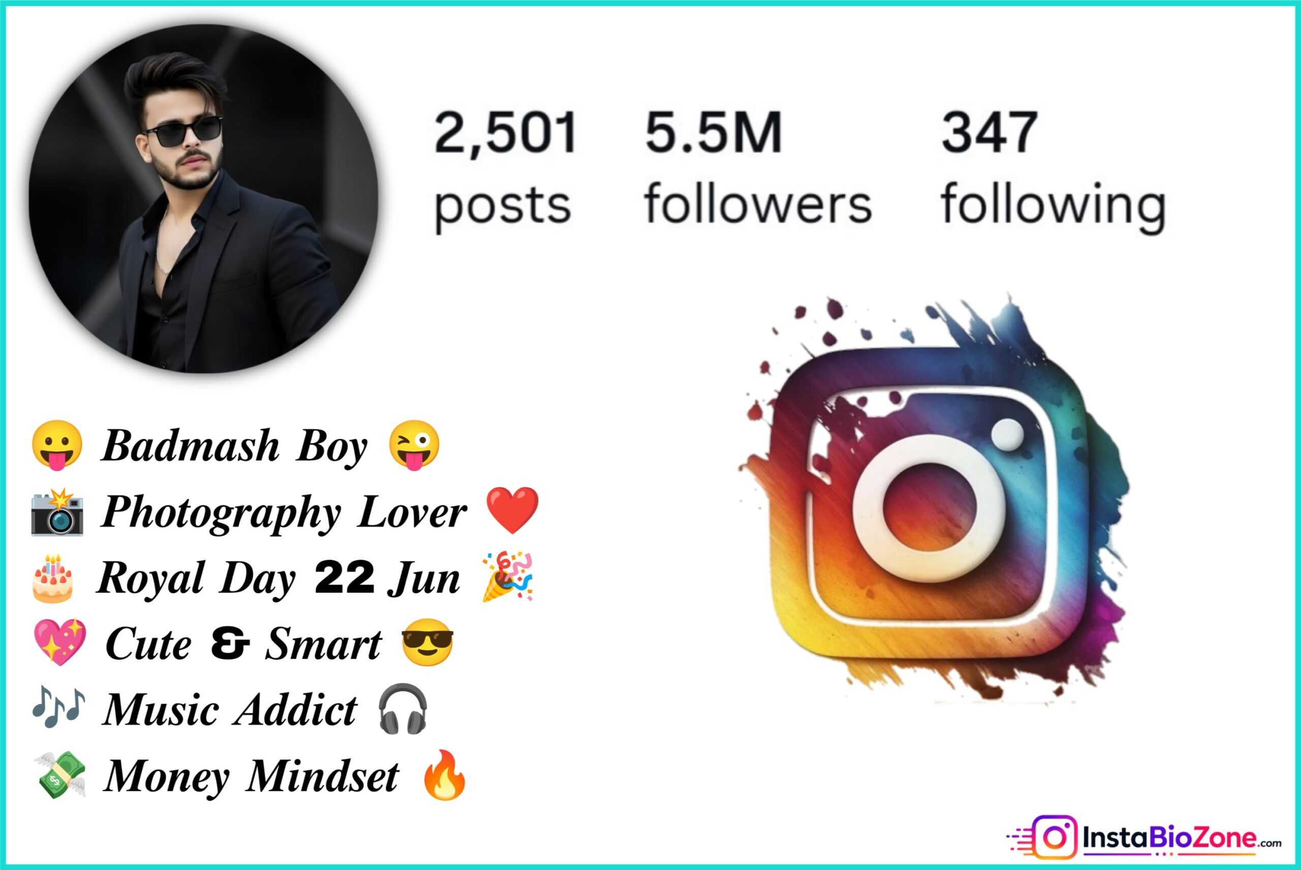Stylish Font Instagram Bio For Boys Attitude