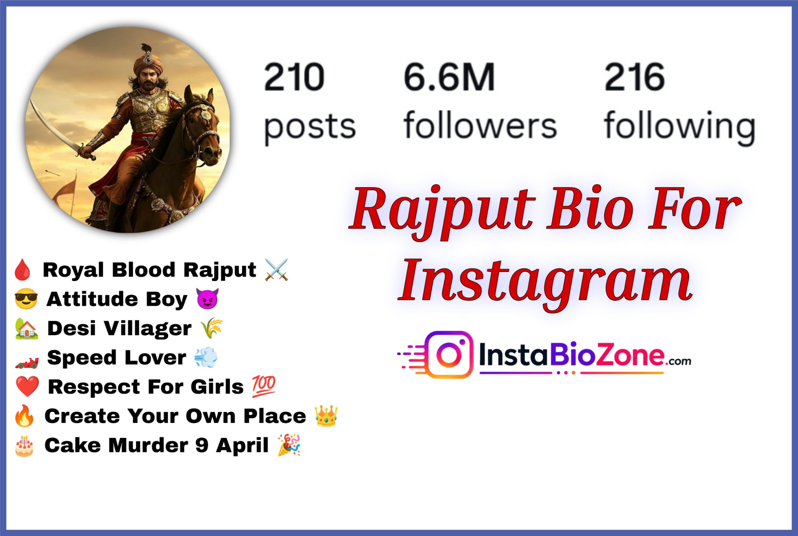 Rajput Bio For Instagram