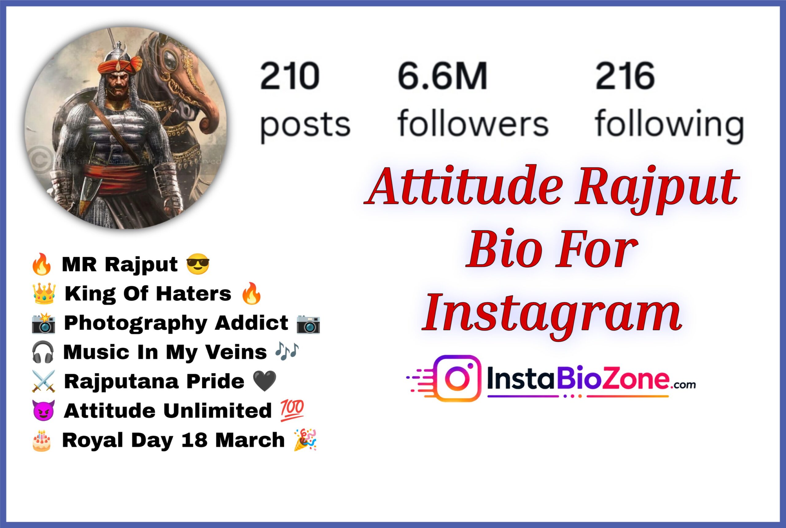 Attitude Rajput Bio For Instagram