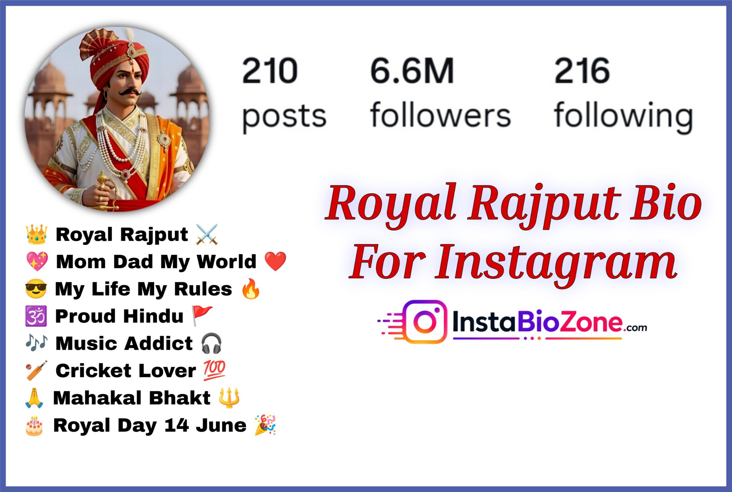 Royal Rajput Bio For Instagram
