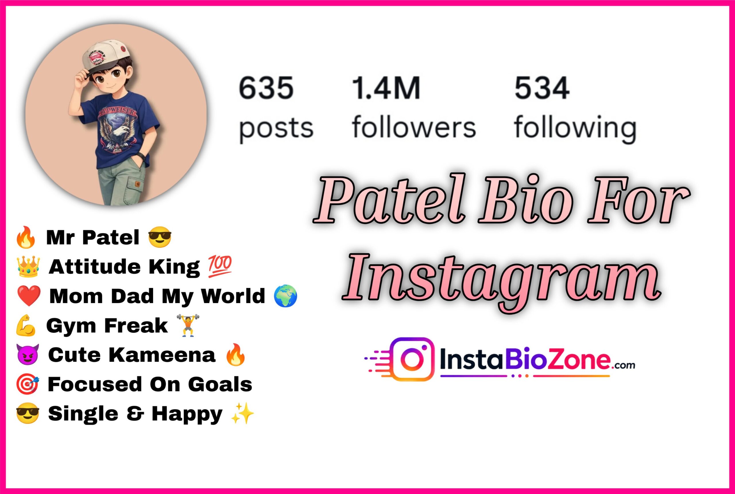 Patel Bio For Instagram