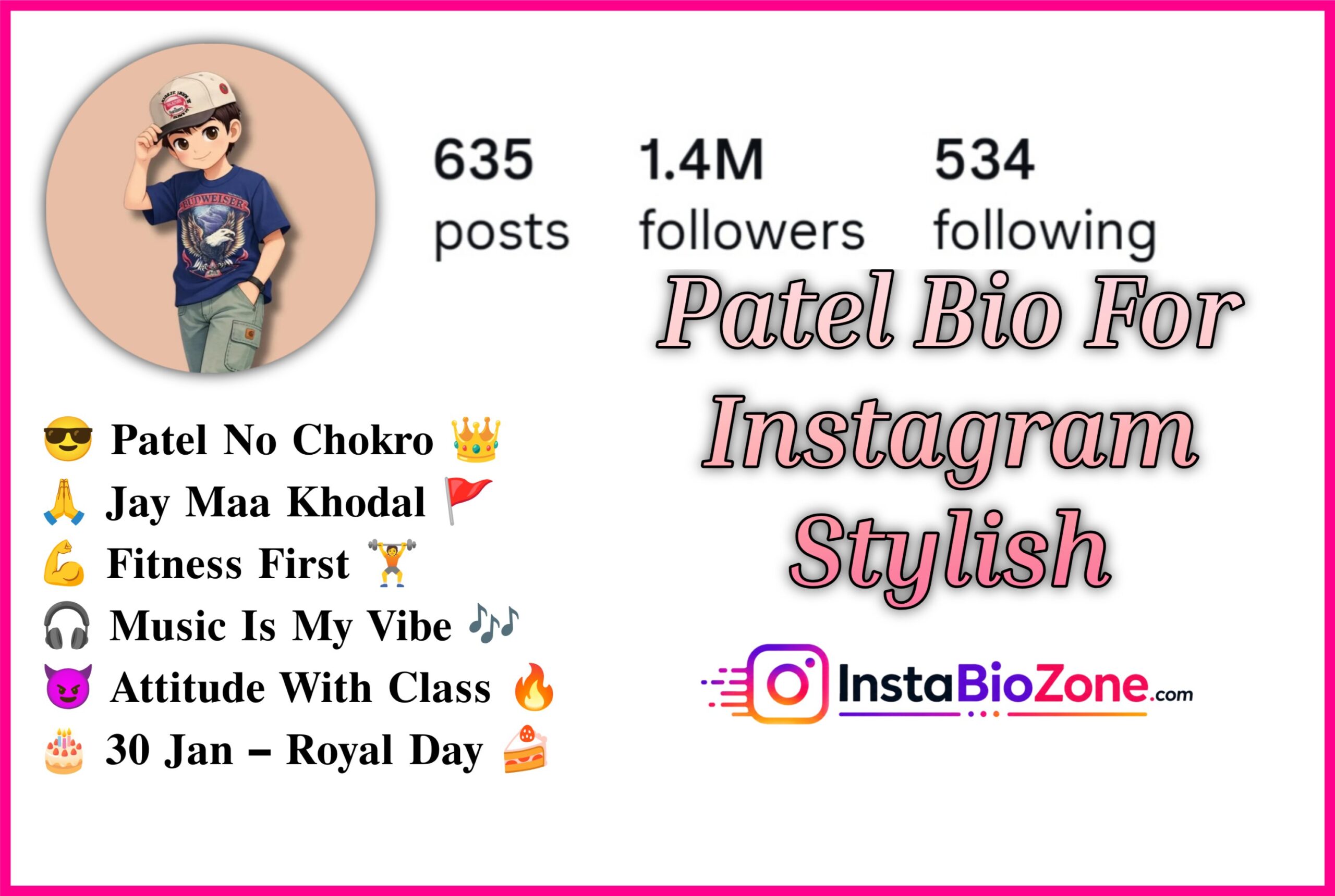Patel Bio For Instagram Stylish