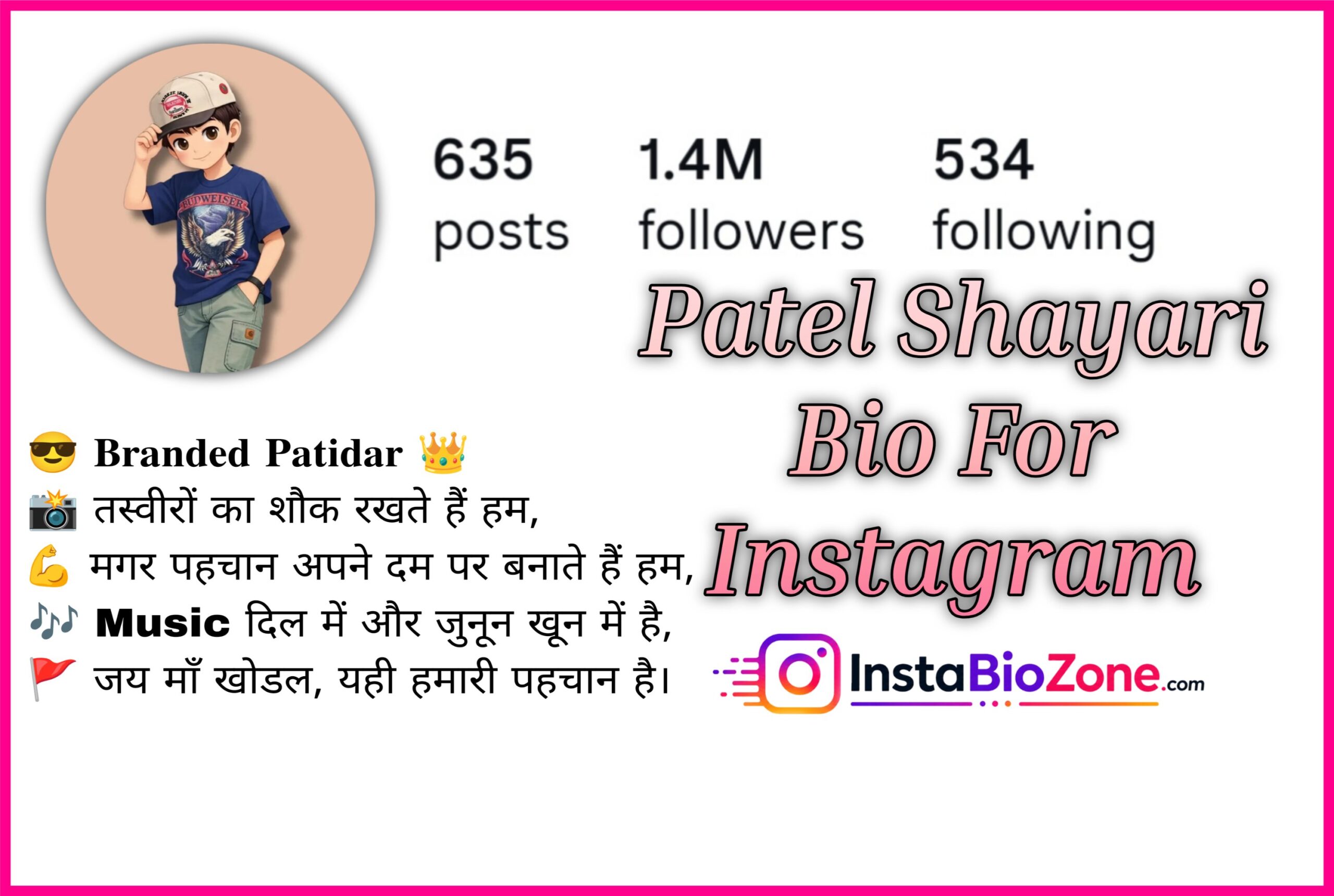 Patel Shayari Bio For Instagram