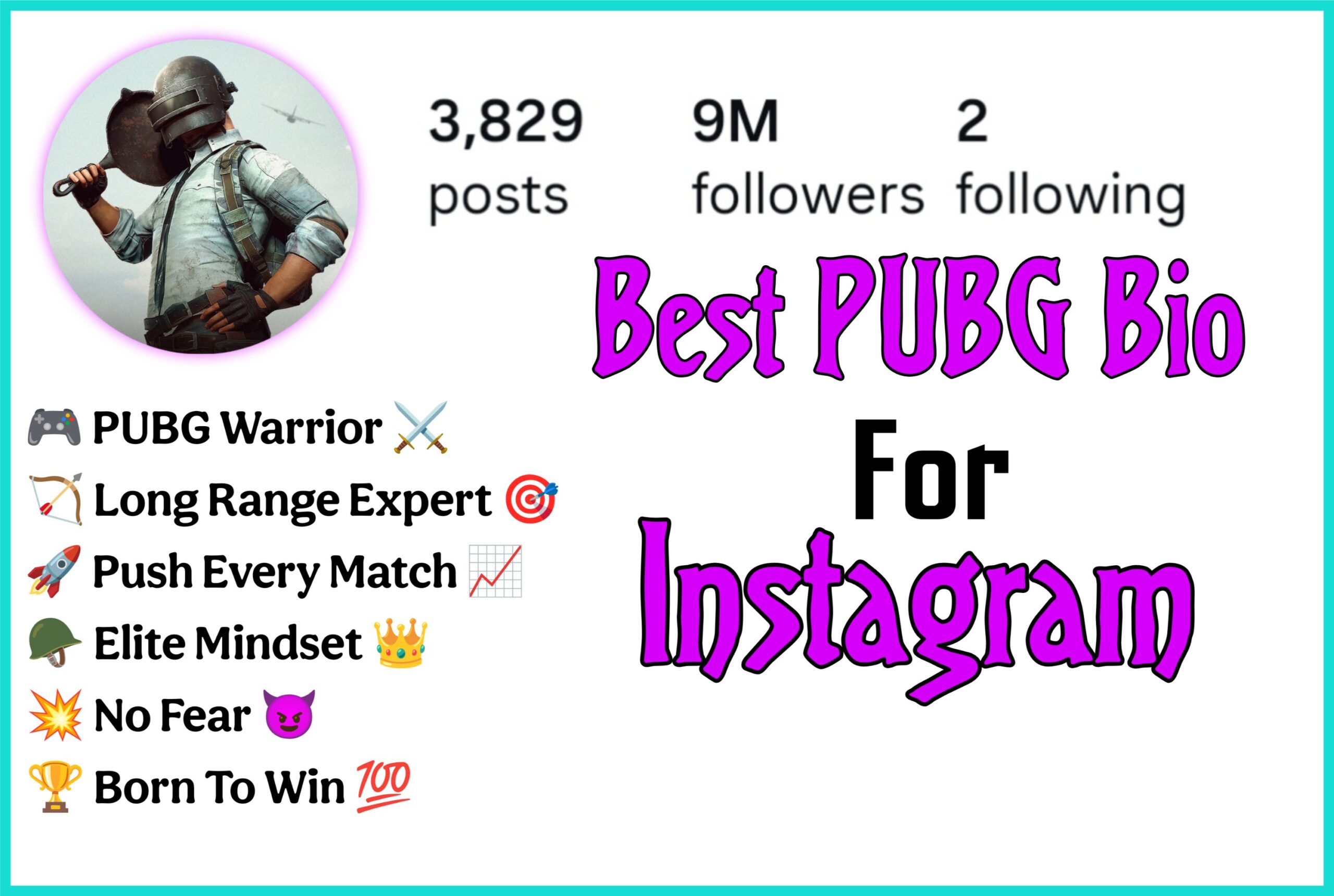 PUBG Bio For Instagram
