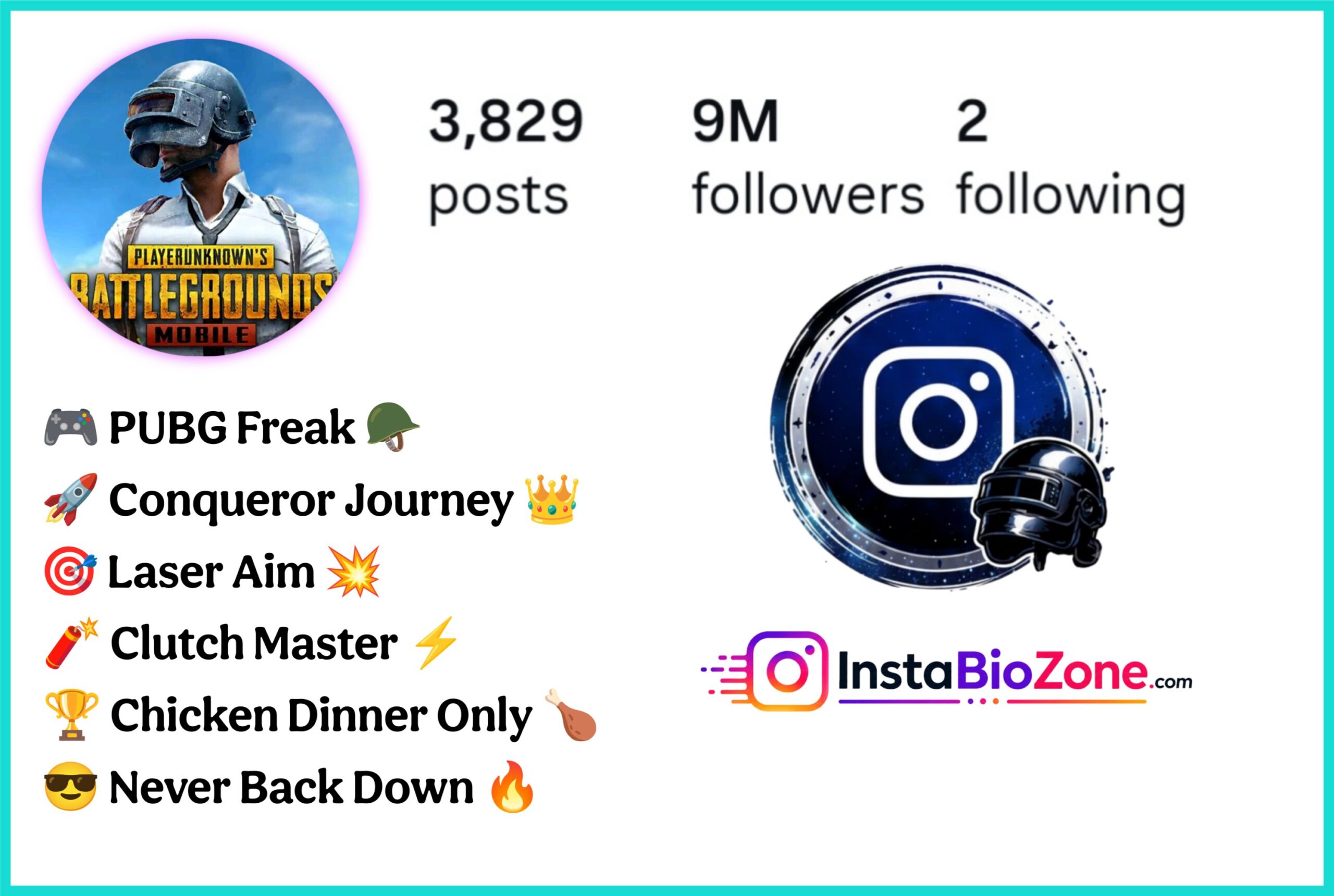 Stylish PUBG Bio For Instagram