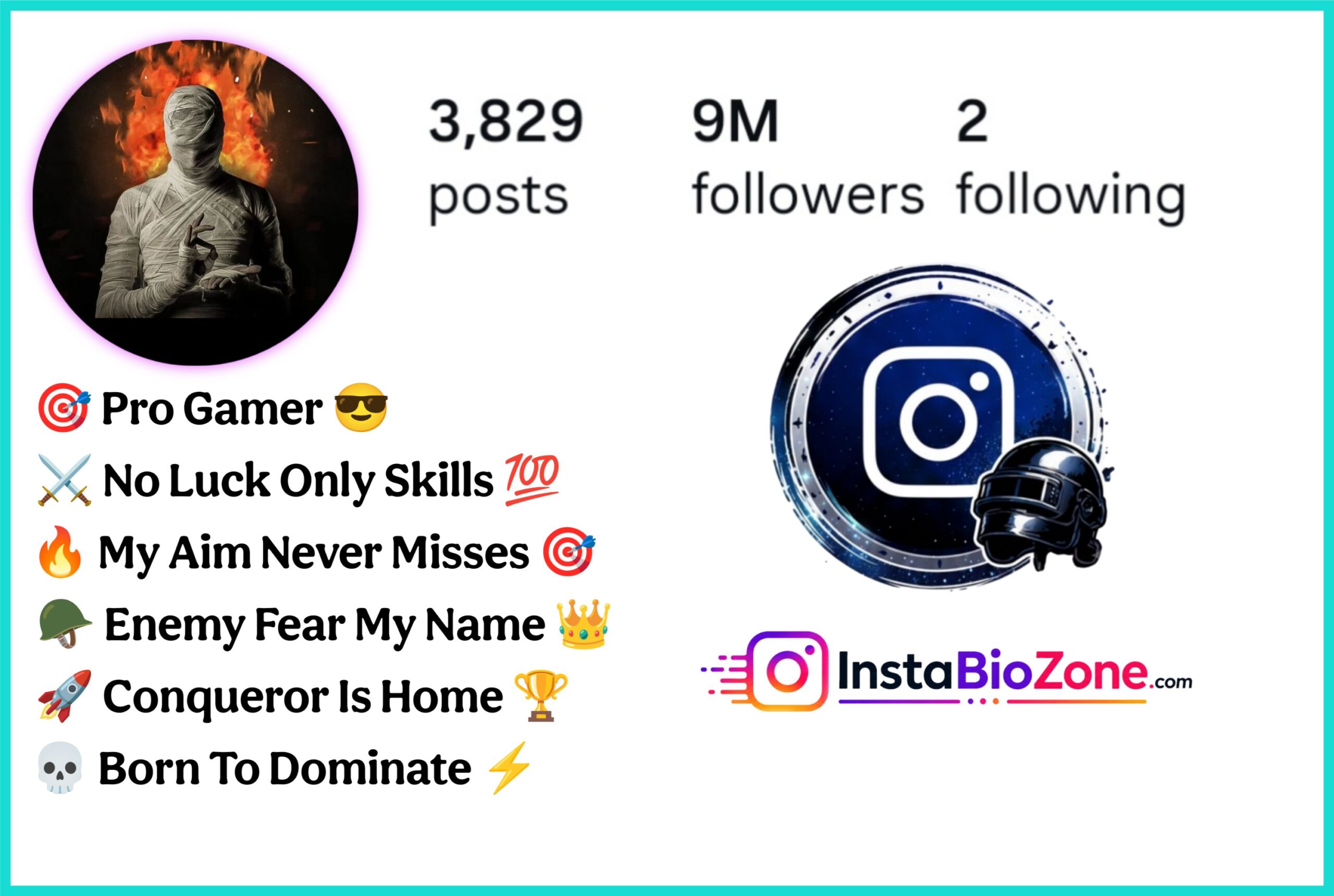 Pro Gamer PUBG Bio For Instagram