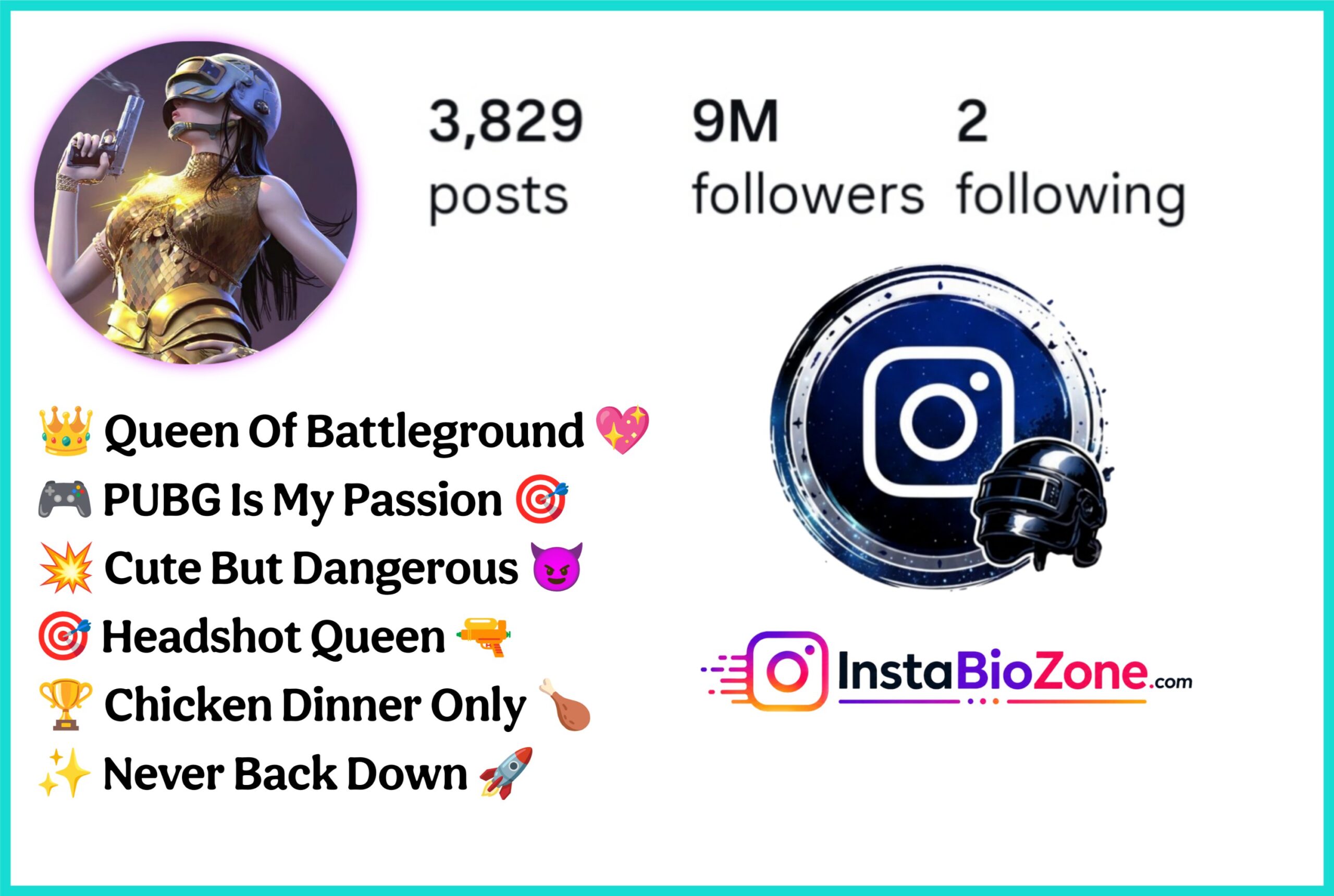 Instagram Bio For PUBG Girls